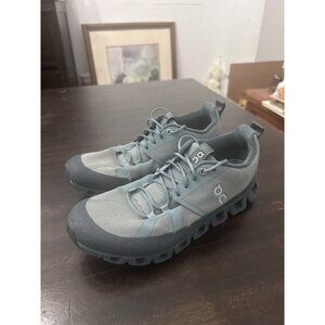 On Running Womens Sneakers Cloud Dip Low-Top Lace-Up Canvas Olive Sneaker Size 9